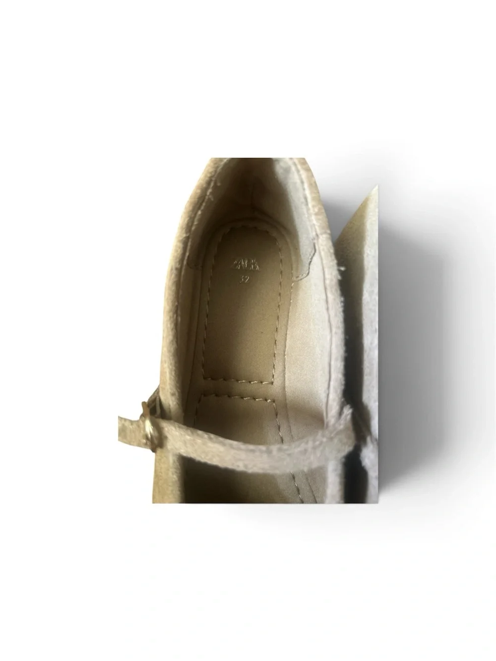 Zara Kids Mary Jane Dress Shoes in Light Beige